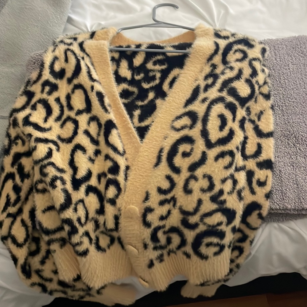 For love and lemons cheetah cardigan